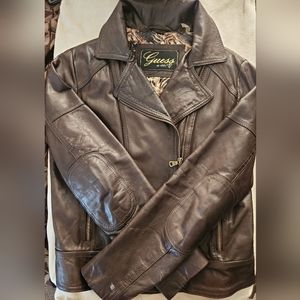 ****SALE***GUESS Women's Short Leather Jacket